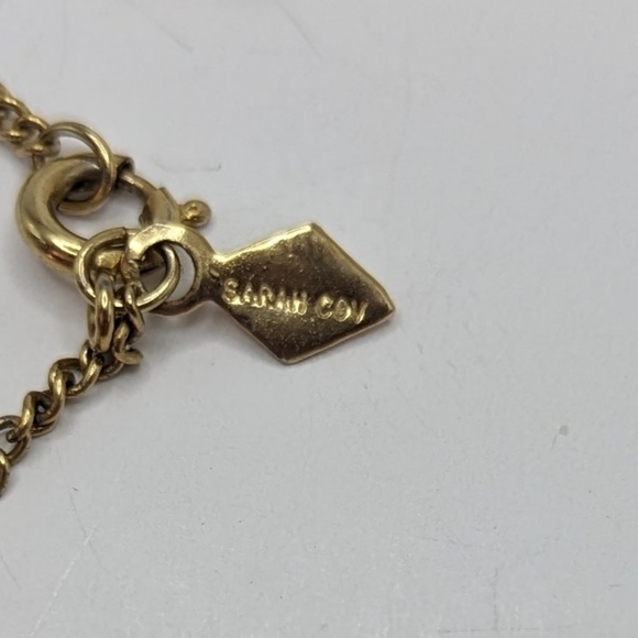 Sarah Coventry Gold Tone Chain Necklace 17.5" Length - Picture 2 of 2